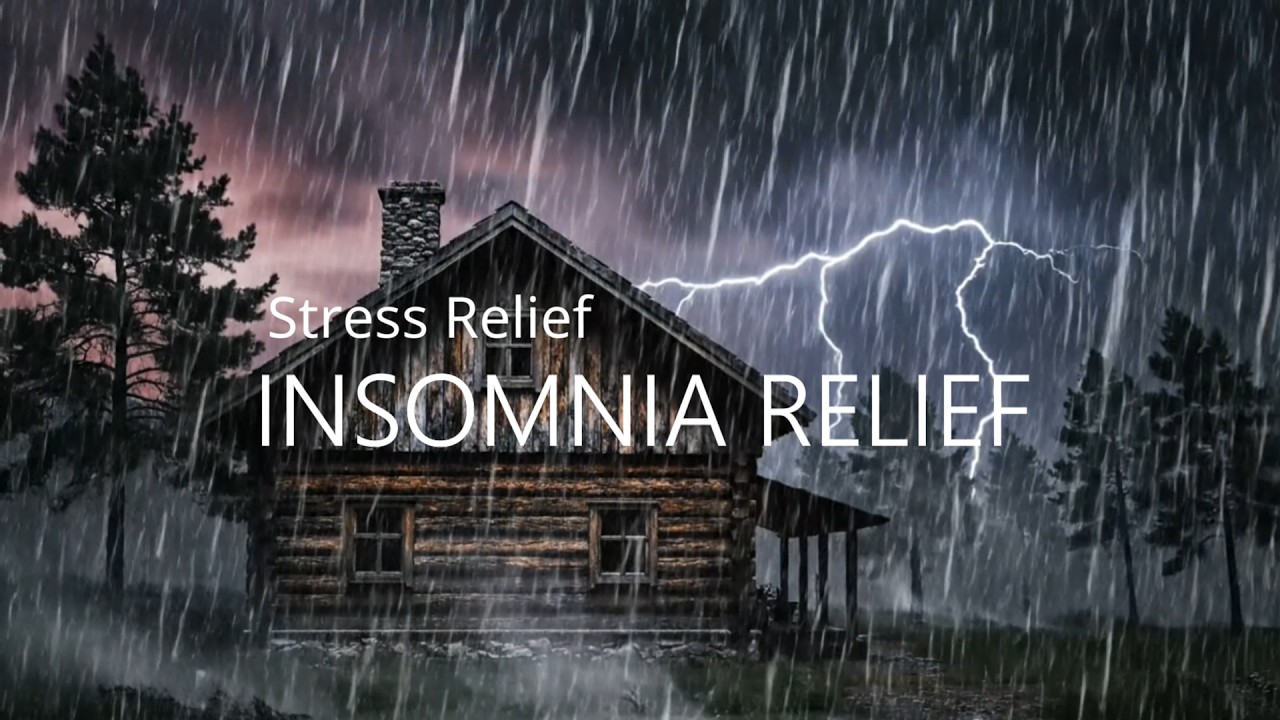 [No Ads] Sleep Fast with Peaceful Rainfall on Tin Roof & Thunder Sounds for Deep Sleep & Relaxation