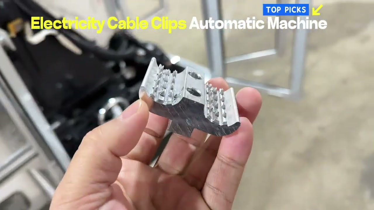 Aluminum Electricity Clips Automatic Making Machine: automatic holes drilling,tapping,open teeth cut
