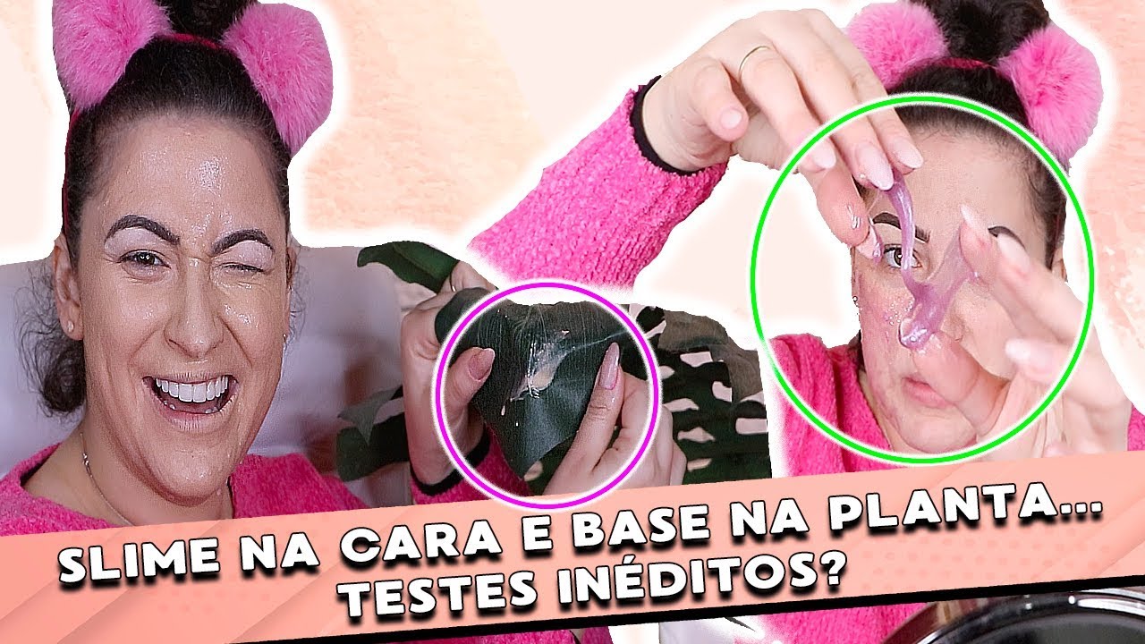 TESTANDO MAKES NACIONAIS: Máscara de Slime, Base Fedida e +!