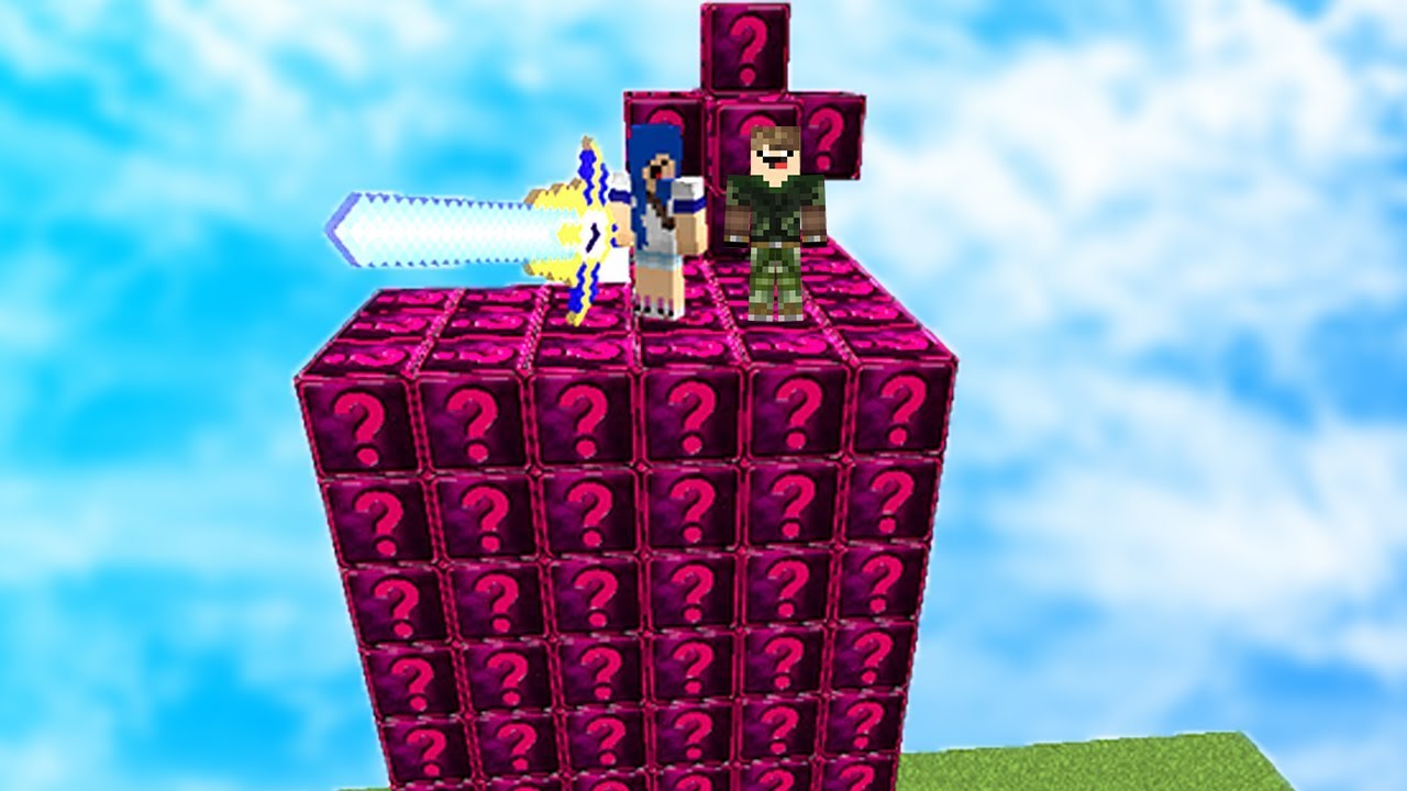 ILHA DOCE l ILHA LUCKY BLOCK MINECRAFT