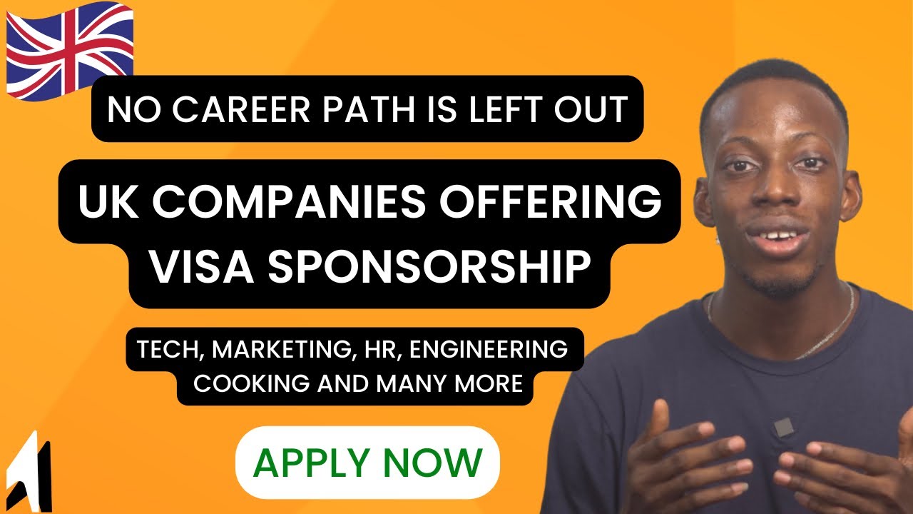 9 UK Companies currently Hiring With Visa sponsorship. Massive opportunity