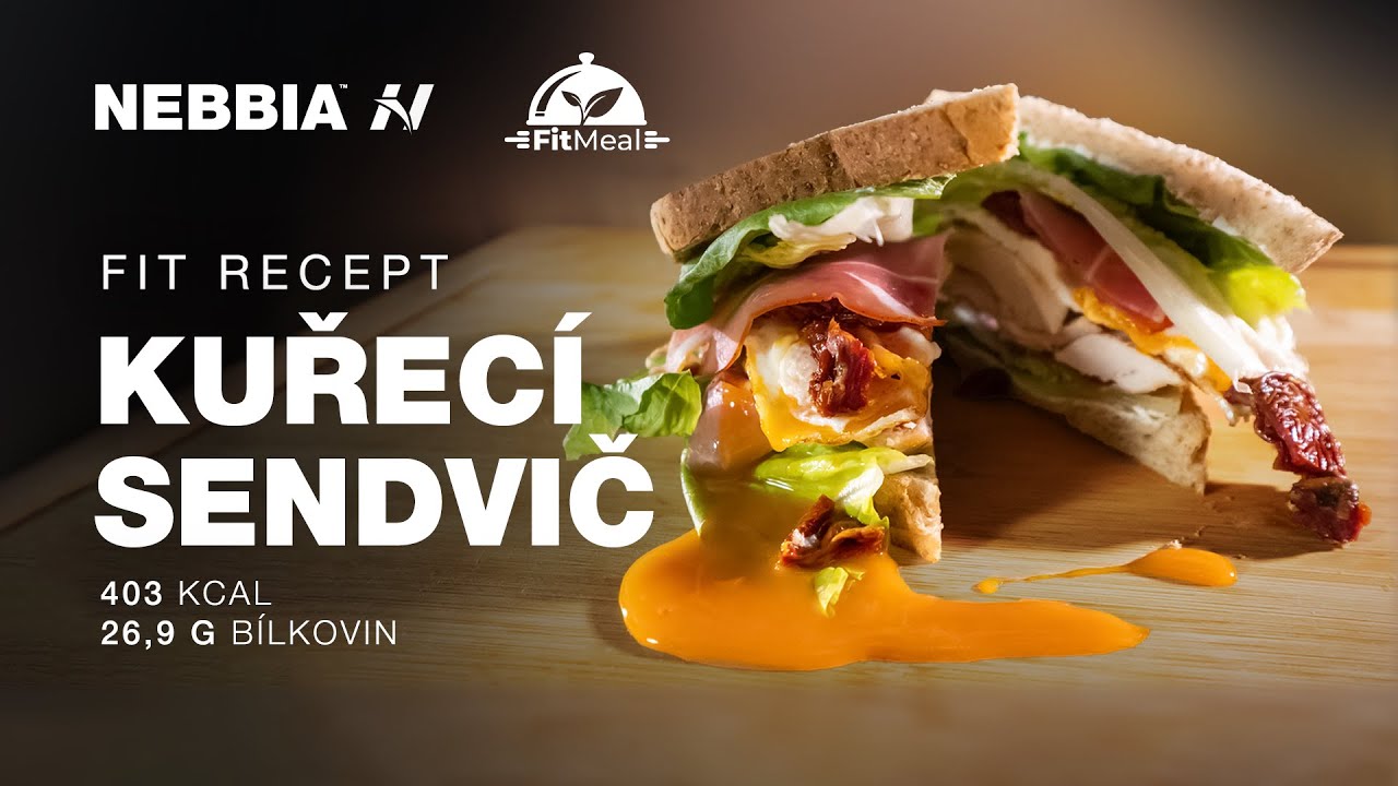 Recept na ZDRAV&Yacute; KUŘEC&Iacute; SENDVIČ - FitMeal