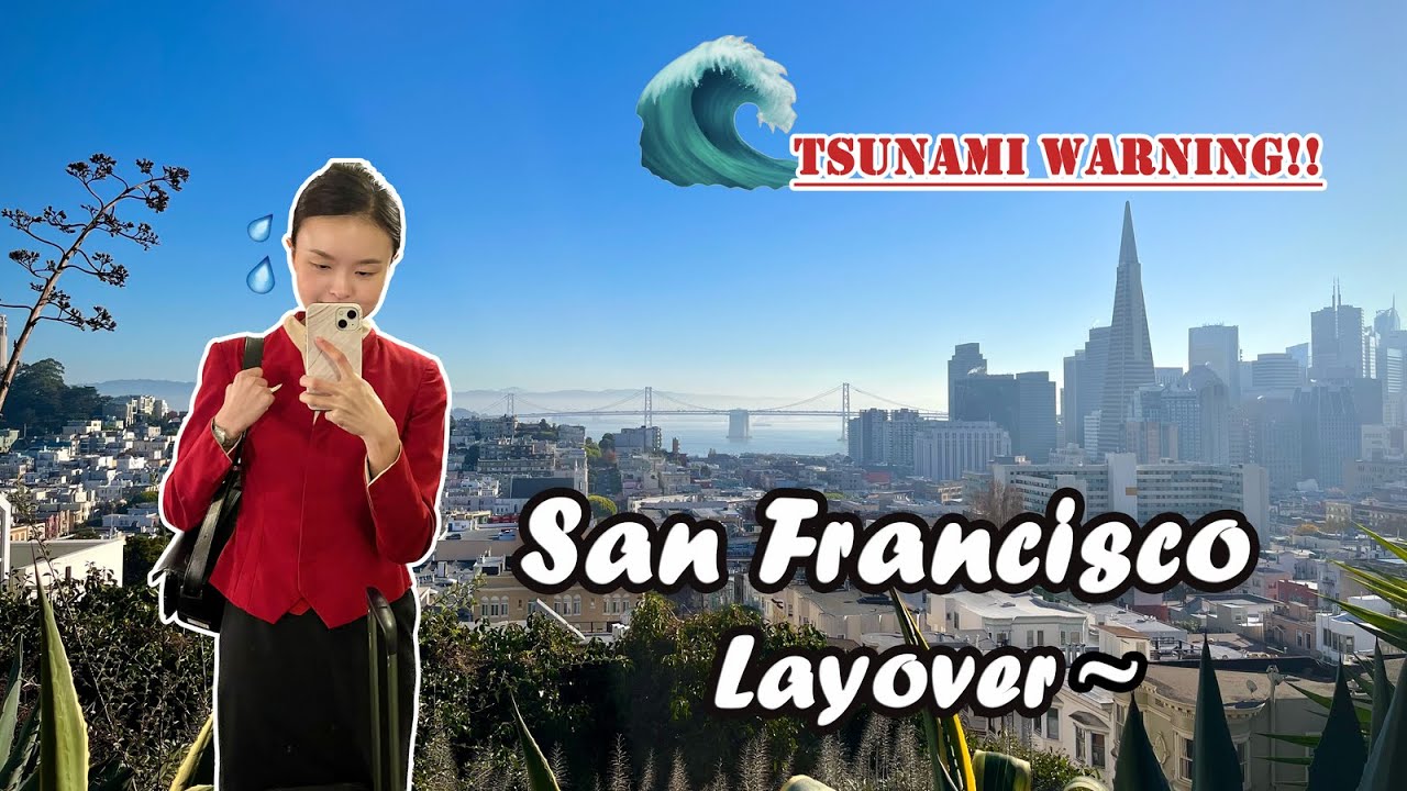 San Francisco Tsunami Warning ⚠️ Frightening Moment of My Cabin Crew Life