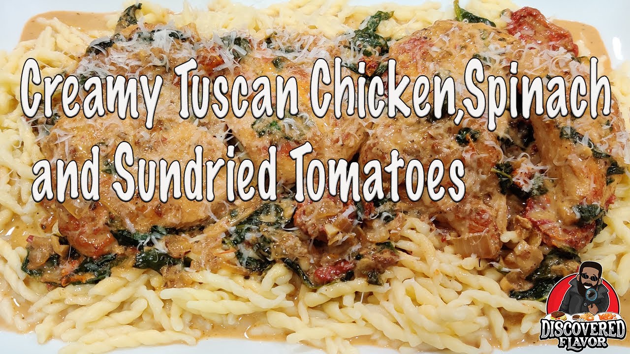 Creamy Tuscan Chicken With Spinach And Sundried Tomatoes