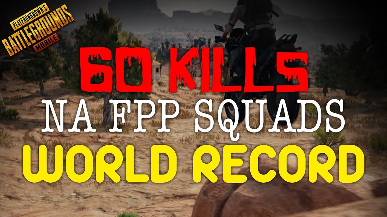 60 KILLS NEW WORLD RECORD!! SQUAD FPP RECORD!! | PUBG Mobile