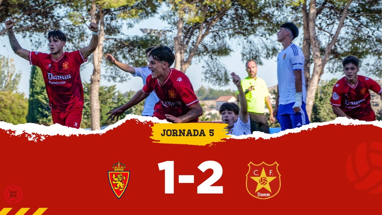 ZARAGOZA 1-2 JUVENIL A CF DAMM
