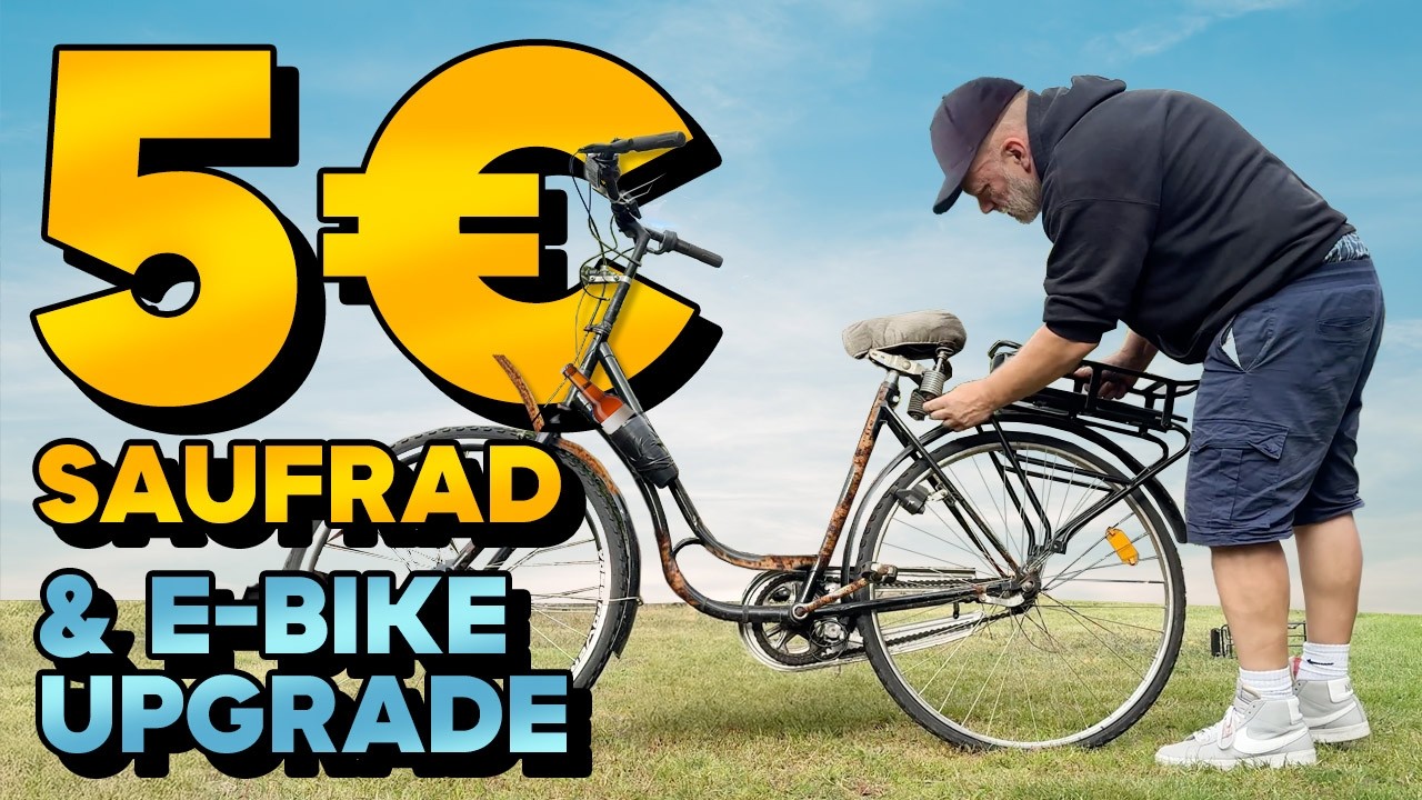5€ Schrottrad in E-Bike umbauen? 🚴‍♂️ YOSE POWER E-Bike Conversion Kit im Test