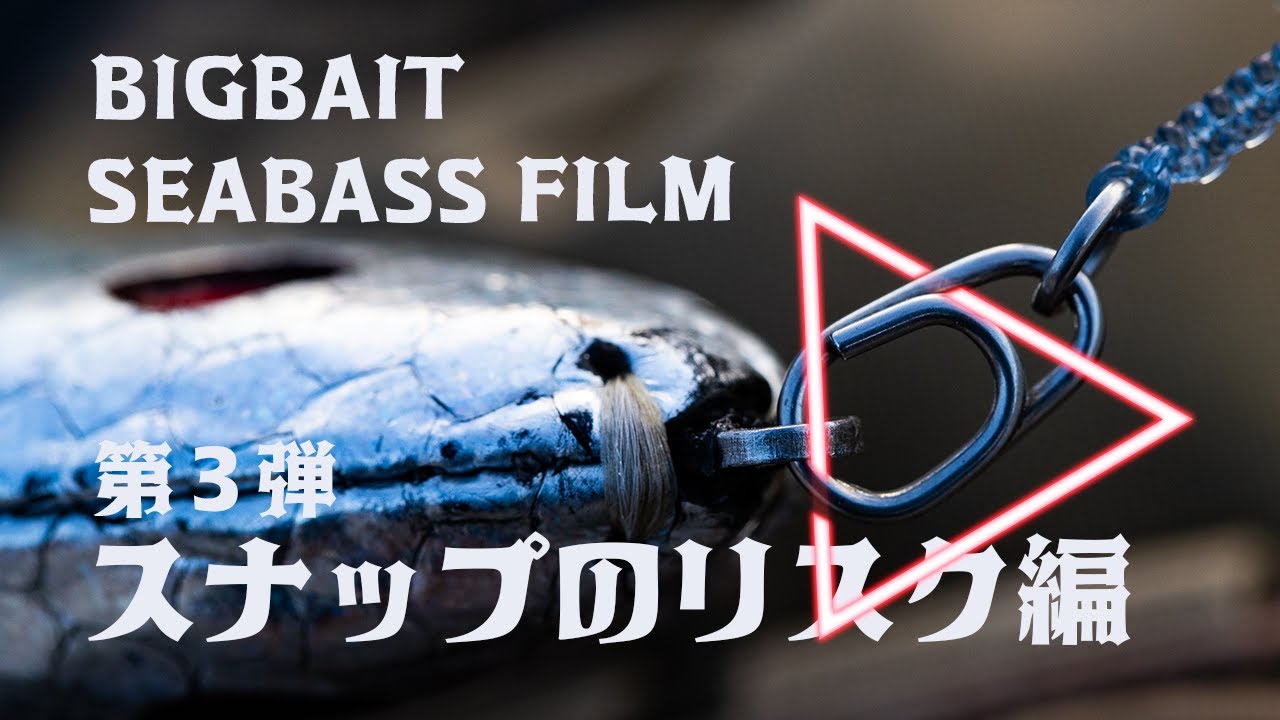 「ビッグベイトシーバスフィルム」No.3 スナップのリスク + ジョイント、ノンジョイントの強さ編