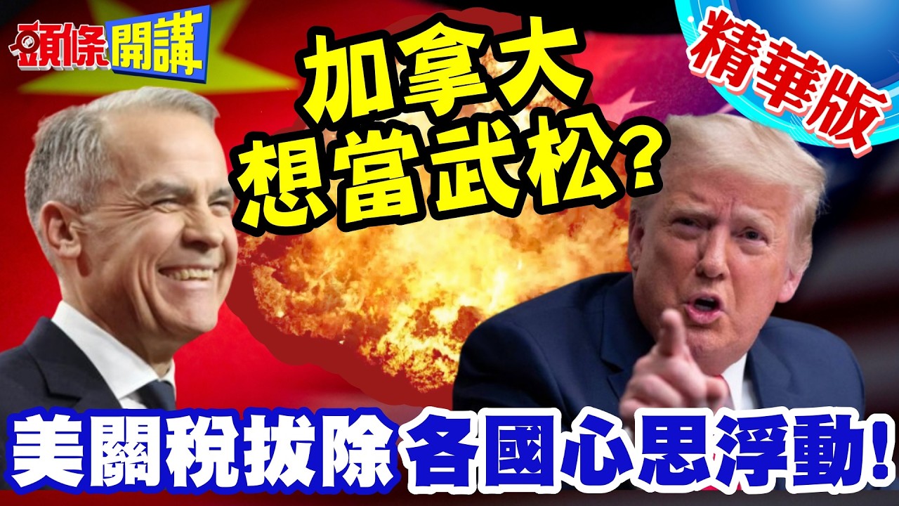 加拿大想當武松?美關稅獠牙拔除! | 各國小心思浮動!川普已成無牙去爪之虎!【頭條開講】精華版 @頭條開講HeadlinesTalk