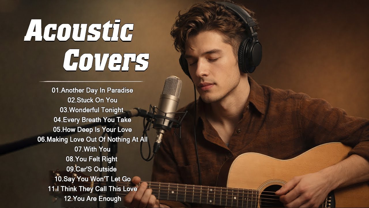 Timeless 70s 80s 90s Love Songs – Acoustic Covers (Male Vocal) | Wonderful Tonight & More