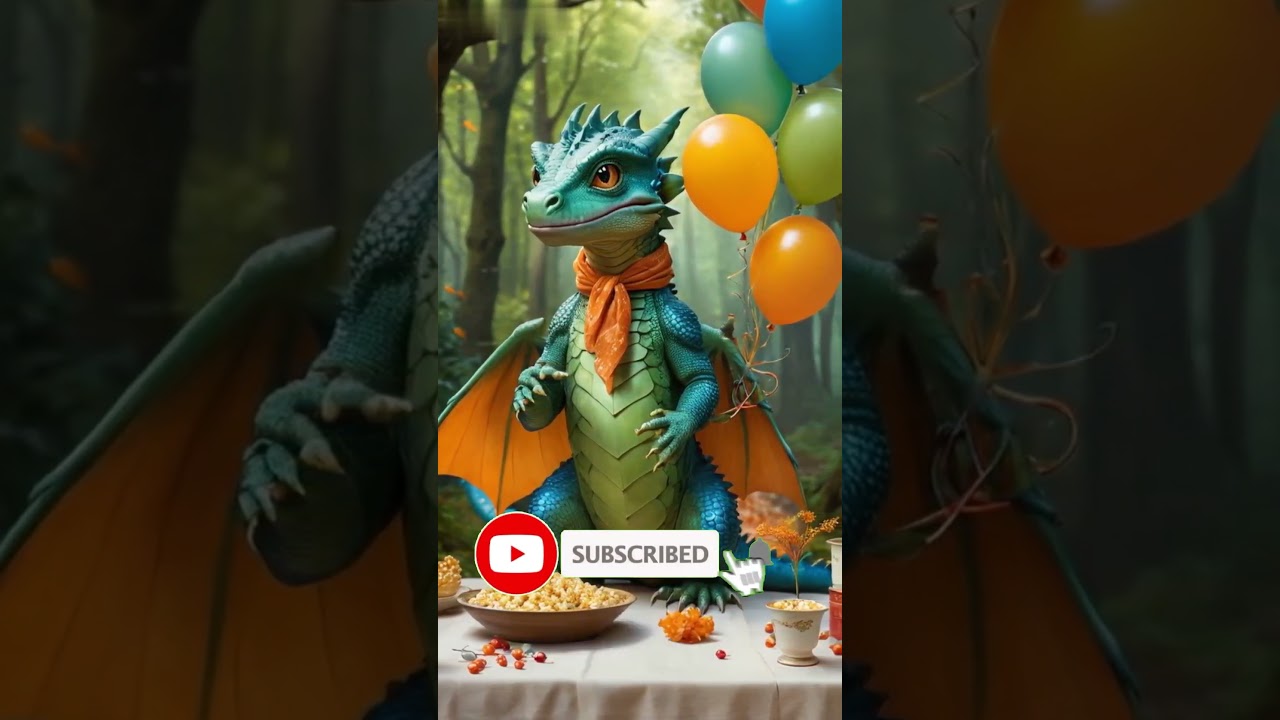 The Dancing Dragon - I | A Shy Dragon Finds His Rhythm | Kids Short Story #shorts