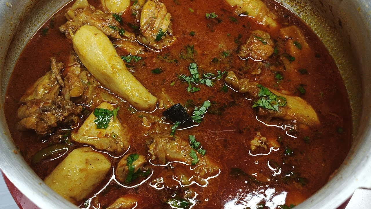 Arvi Chicken Recipe|Arbi Chicken Masala|Taro Root Chicken Recipe |मज़ेदार अरबी चिकन का सालन