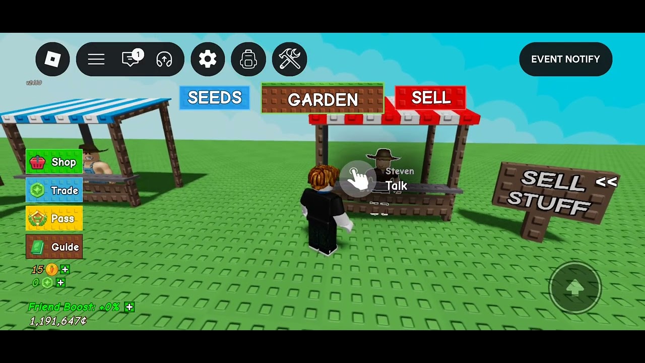 Playing Grow A Garden 