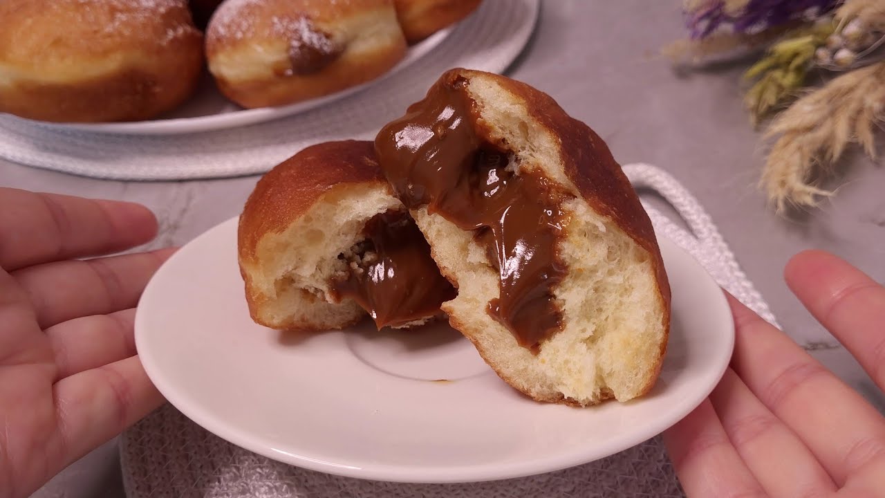 Румяное и душистое Счастье😊 ПОНЧИКИ со сгущенным молоком. Рецепт ПАМПУШЕК с Начинкой