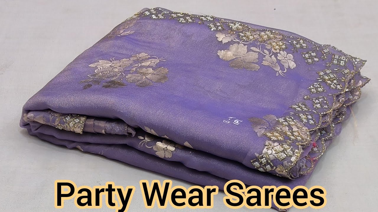 Party Wear Sarees|Silk Saree|Wedding Sarees#newfancysaree #sadiya 