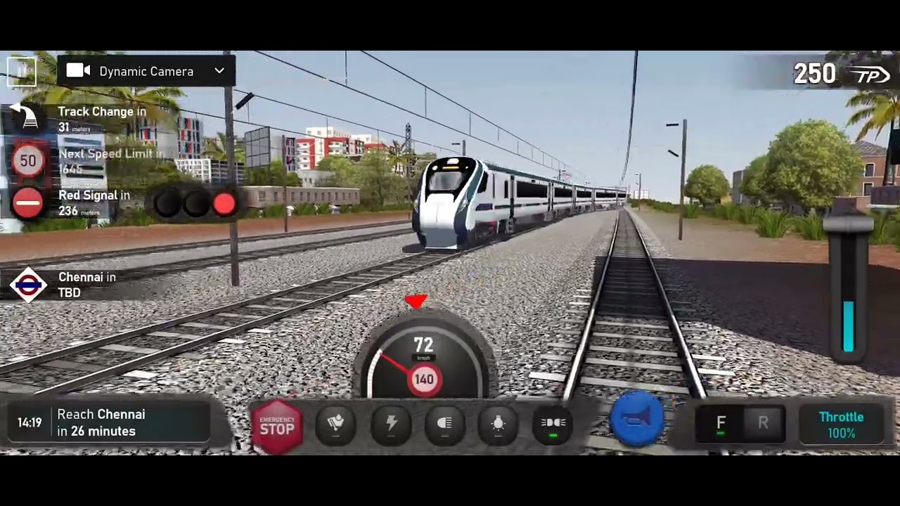 Indian Train Simulator | Non stop VandeBharat Express |Bengluru To Chennai Central |Android Gameplay