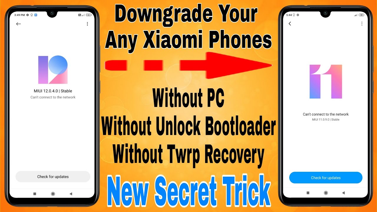 Hindi | How To Downgrade Your Any Xiaomi Redmi Phone | MIUI 12 to MIUI 11,10,9,8 | Without PC
