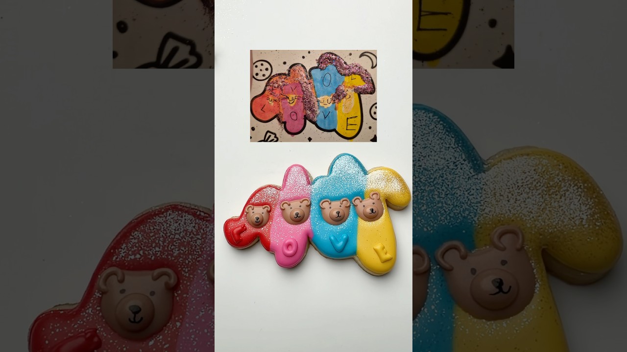 Turning kids’ designs into cookies! 🥹 