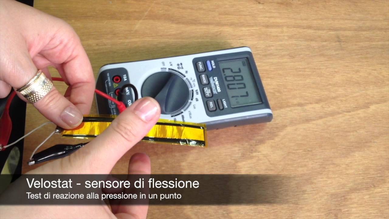 Velostat &ndash; costruire un sensore di flessione