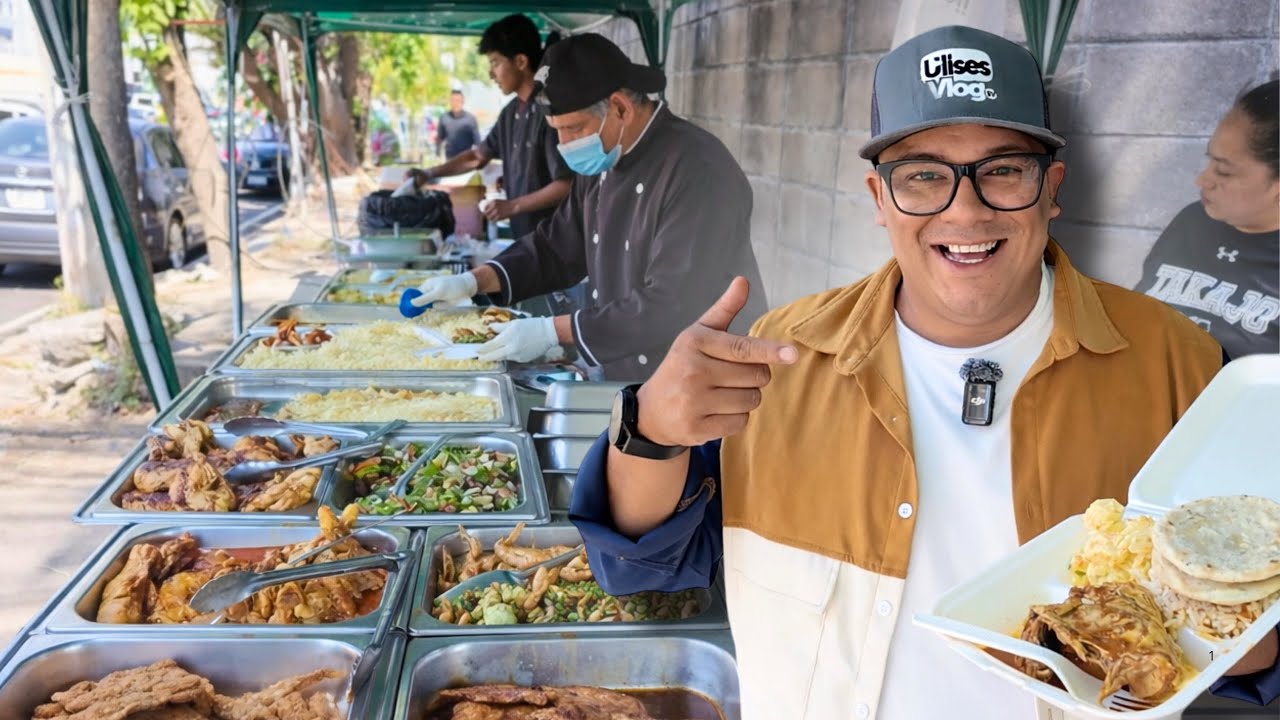😱ASÍ es comer en un BUFETE de $3 dólares en El Salvador 🇸🇻