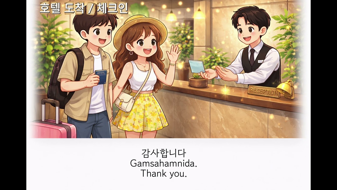 호텔 예약부터 체크아웃까지 | 한국어 실전 회화