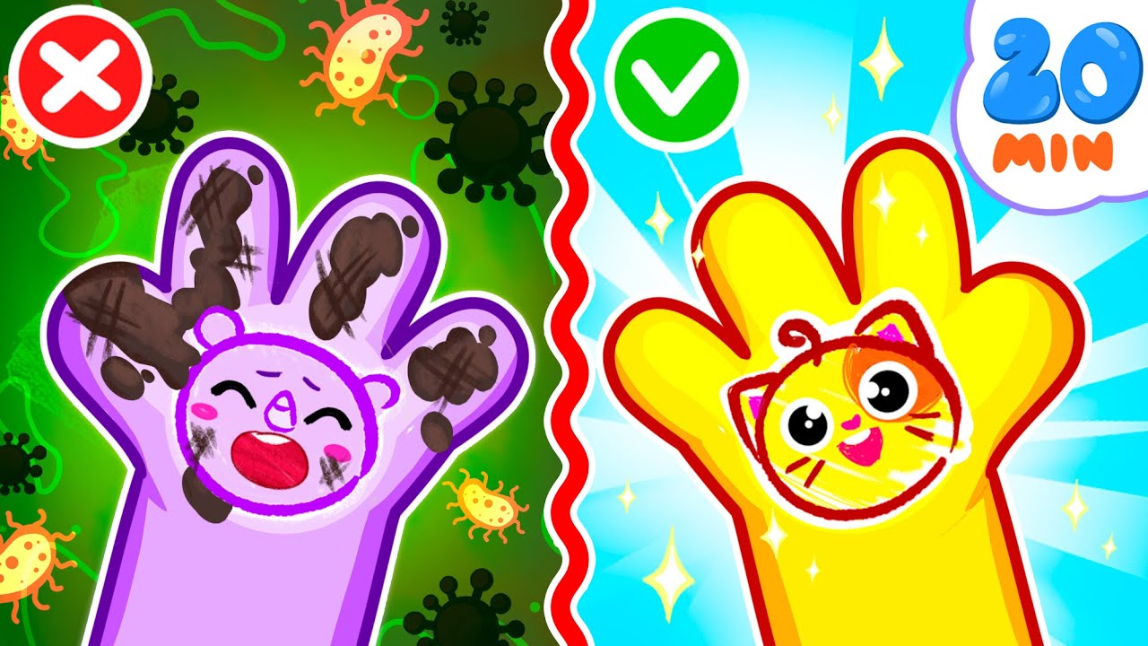 ✋🤚Wash Your Hands Before Eat for Kids | Funny Songs For Baby & Nursery Rhymes by Toddler Zoo