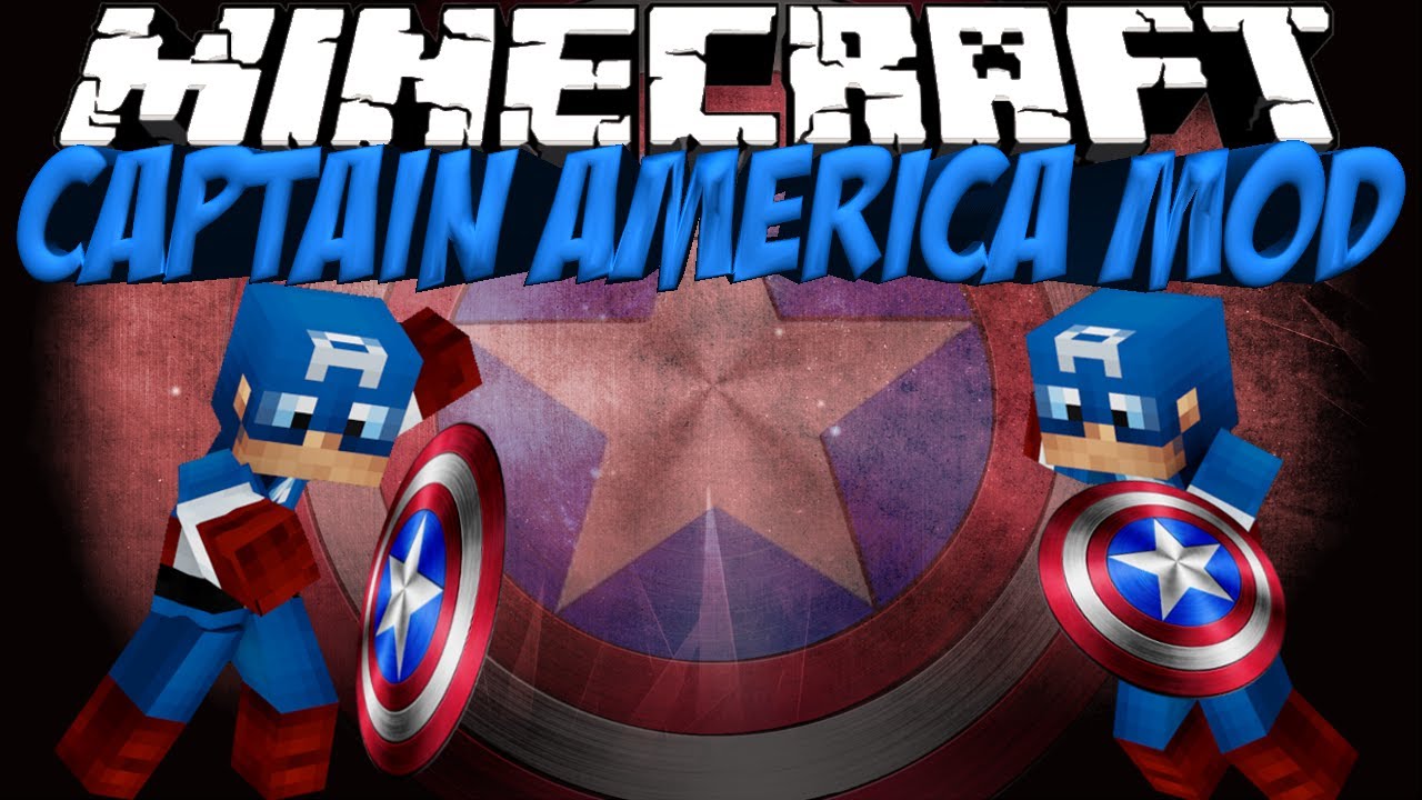 Captain America Mod: Minecraft Super Hero Mod Showcase!