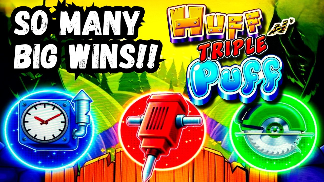 ПОТРЯСАЮЩИЙ БОНУСНЫЙ ЗАБЕГ!! *НОВИНКА* Huff n' Triple Puff в казино Yaamava'