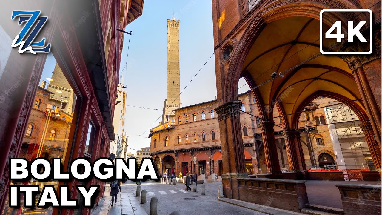 [4K] Discovering Bologna's Beauty - Virtual Walking Tour in Italy
