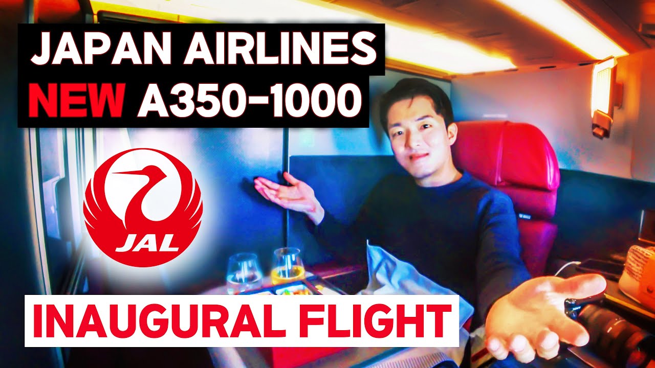 Japan Airlines Brand New A350-1000 Business Class - Inaugural First Flight (Tokyo - NYC)