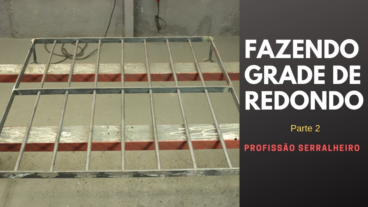 Como fazer grade de proteção / Rejilla de hierro - 2 - Curso de Serralheiro