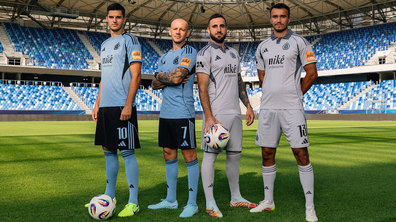 Nové dresy ŠK Slovan Bratislava 2025/26