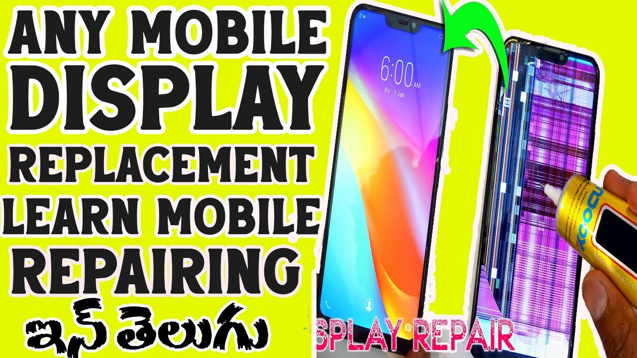 Display Replacement of Any Mobile Easily At Home | Mobile Repairing Course In Telugu