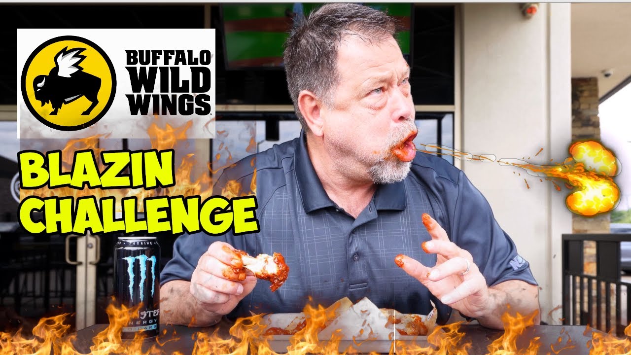 FAT TRUCKER GETS DESTROYED BY BLAZIN CHALLENGE AT BUFFALO WILD WINGS 🦬🔥