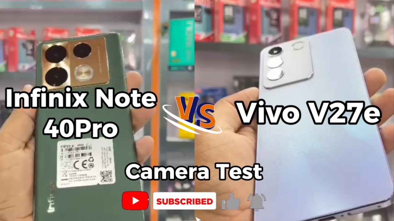 INFINIX NOTE 40 PRO VS VIVO V27e Camera zoom testing & Portrait Mood Test Which Win #vivov27e