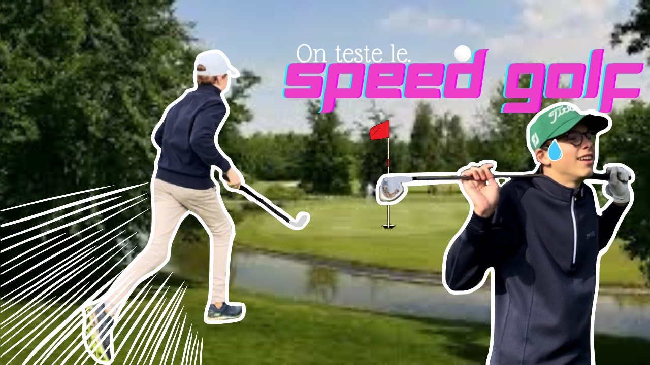 On teste le SPEED GOLF!! Il y en a un qui ne sait pas courir