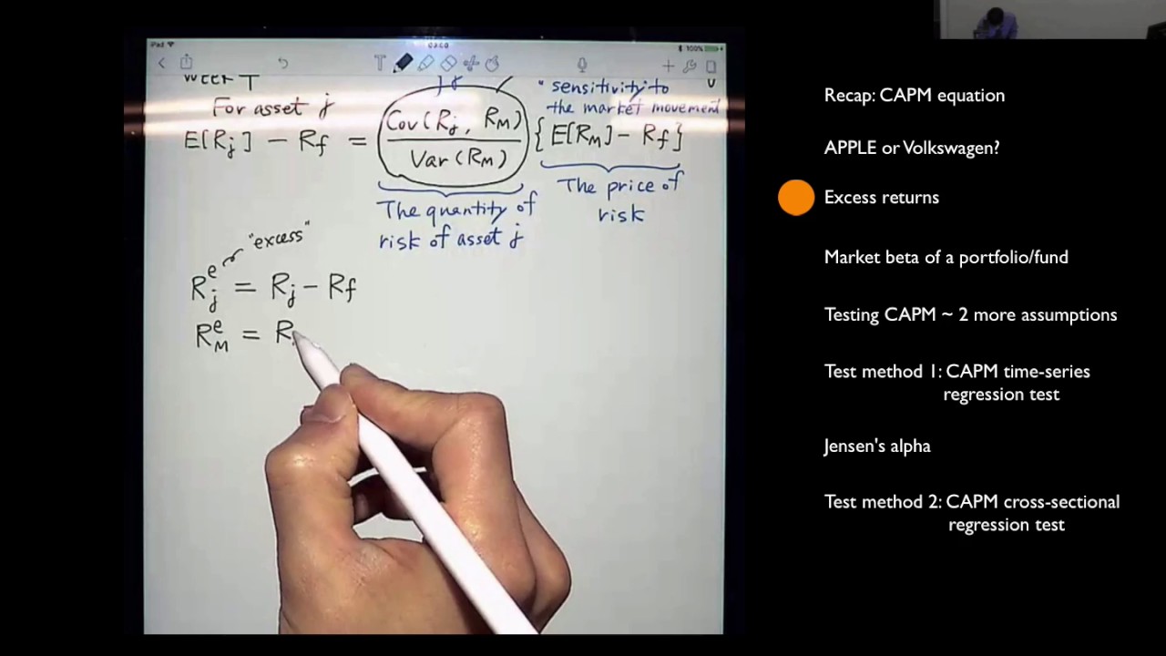 Asset Pricing (2017) Week 4 class part-2/3 (How to test CAPM)