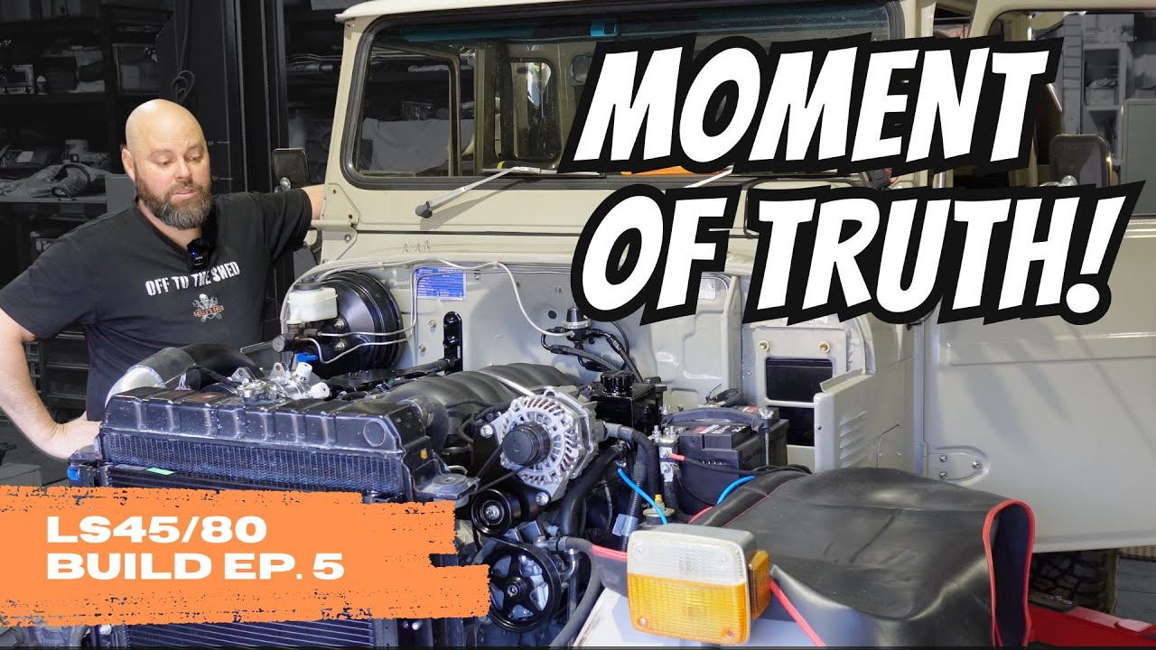 Посмотрите, как мой Land Cruiser с двигателем LS заводится и едет В САМЫЙ ПЕРВЫЙ раз!