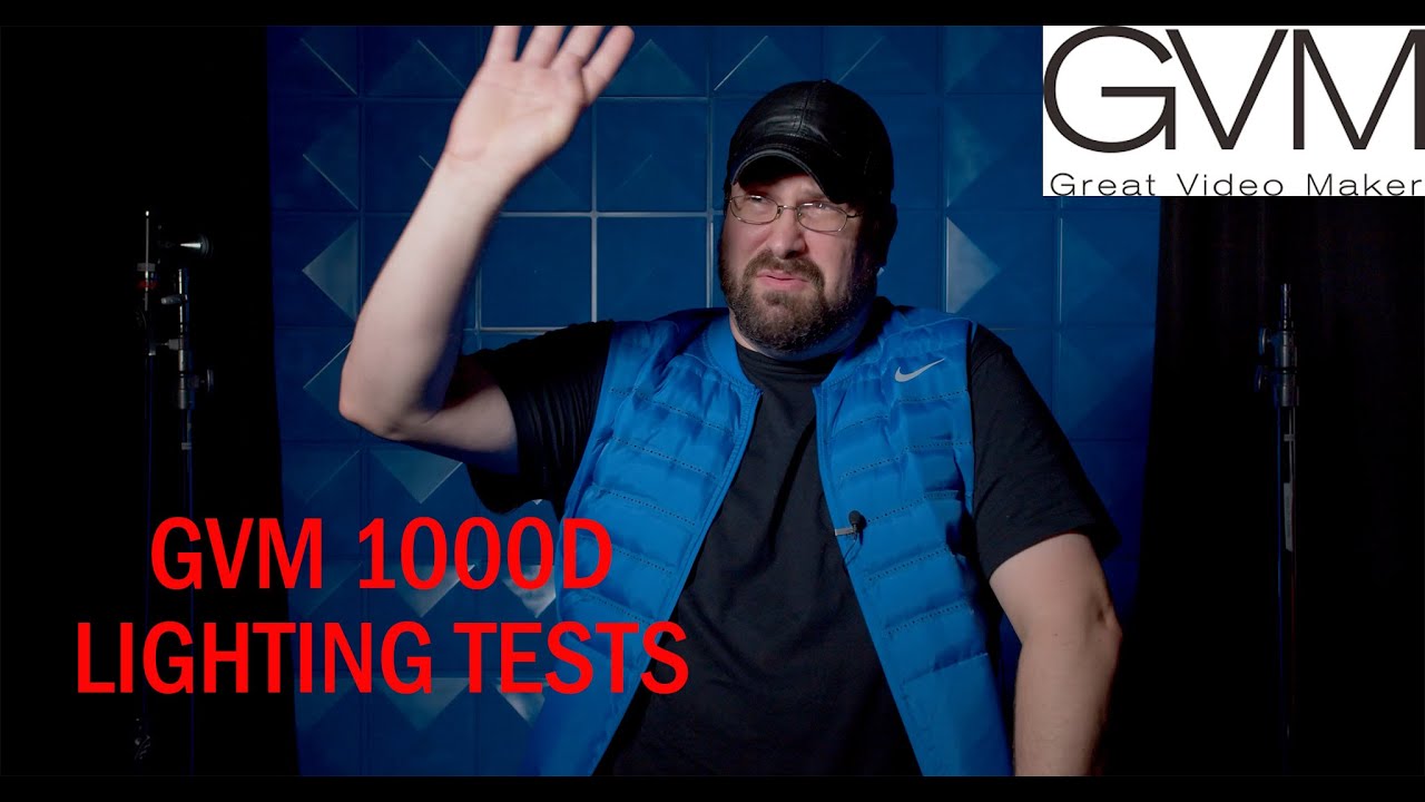 GVM 1000d RGB LED Video Light - Brightness Tests
