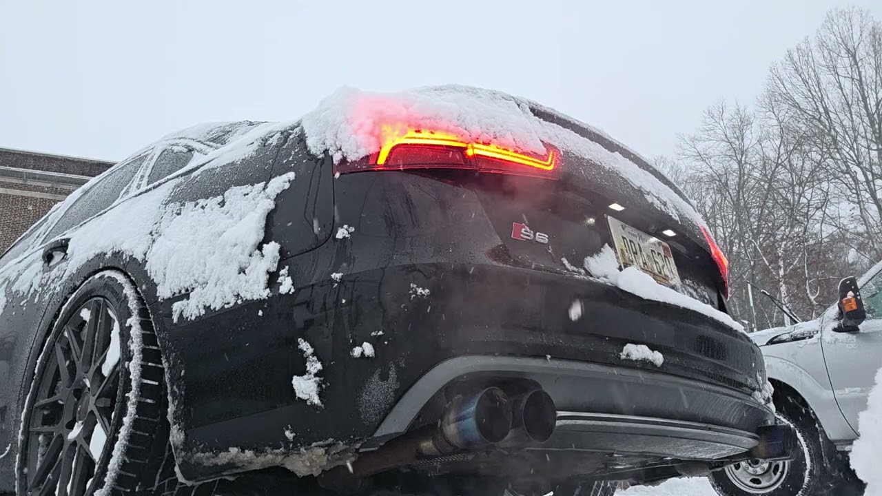 C7 s6 exhaust revs - muffler delete, resonator delete, two x pipes, factory downpipes