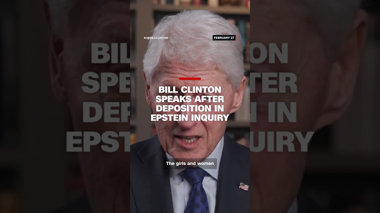 Bill Clinton speaks after deposition in Epstein inquiry