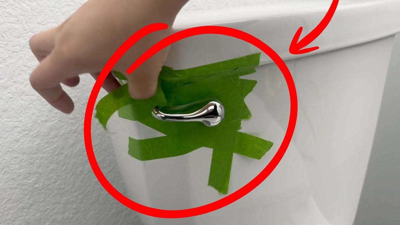 Tape up your toilet handle - this is BRILLIANT!