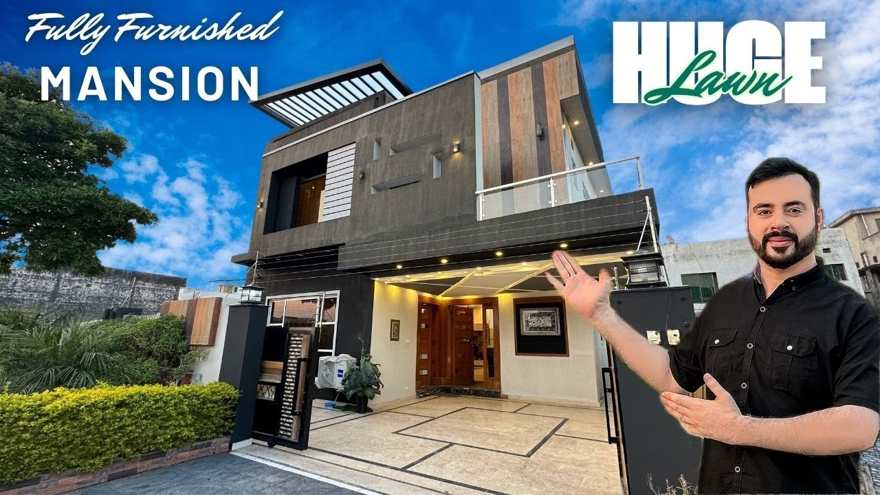 10 +10 Marla Fully Furnished Luxury House for Sale | Huge Lawn | Prime Location in Bahria Town