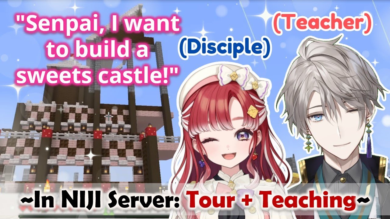【ENG SUB】Do You Want To Build A Castle~? (Minecraft)【Kaida Haru 甲斐田晴 / Saotome Berry 早乙女ベリー 】
