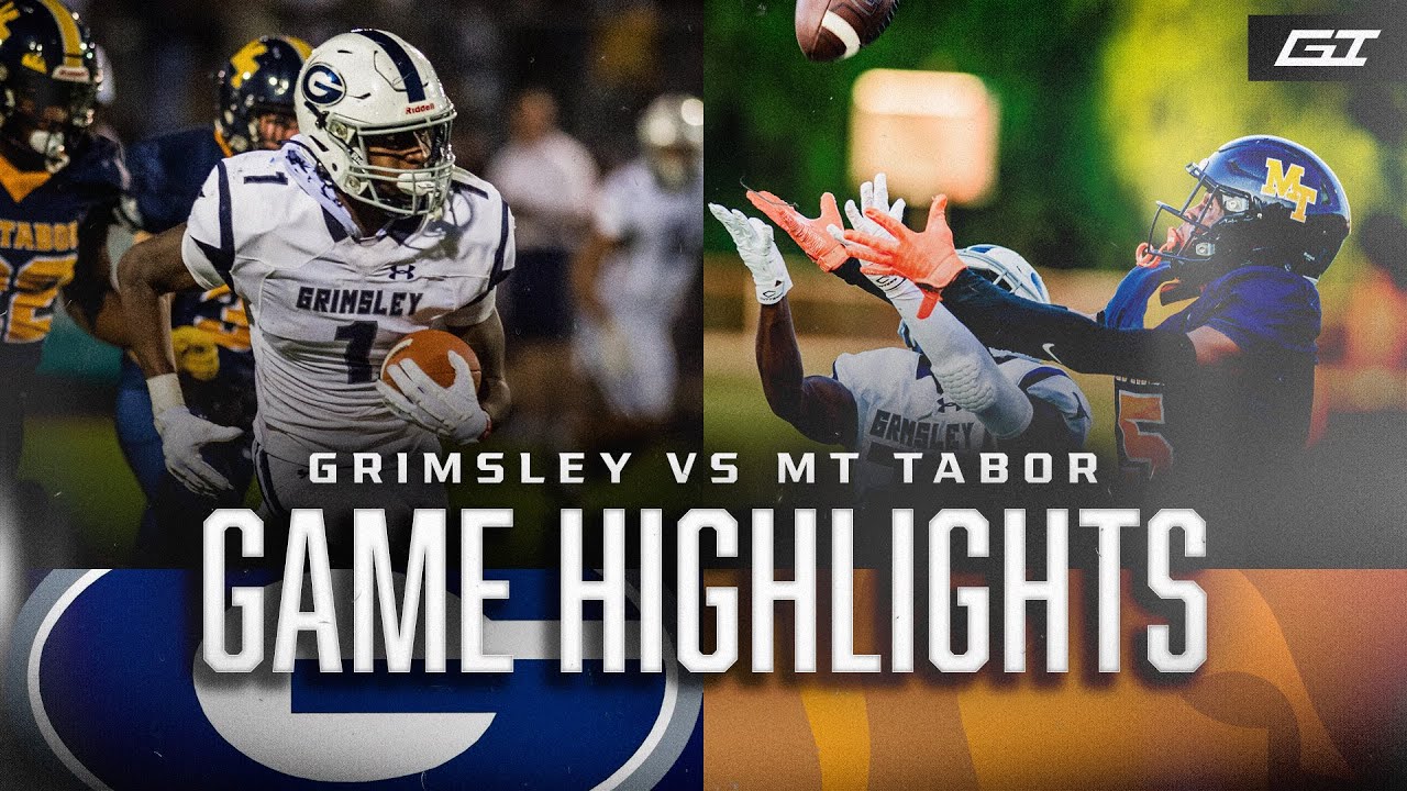 Grimsley vs MT Tabor | Two Highly Ranked Teams Kickoff Week 1 | NCHSAA FB 2023