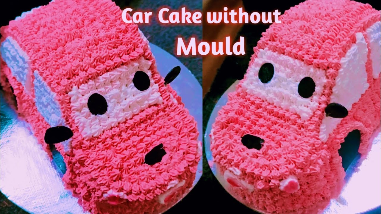 car cake| half kg car cake| simple cake decoration| Rithus home cooking