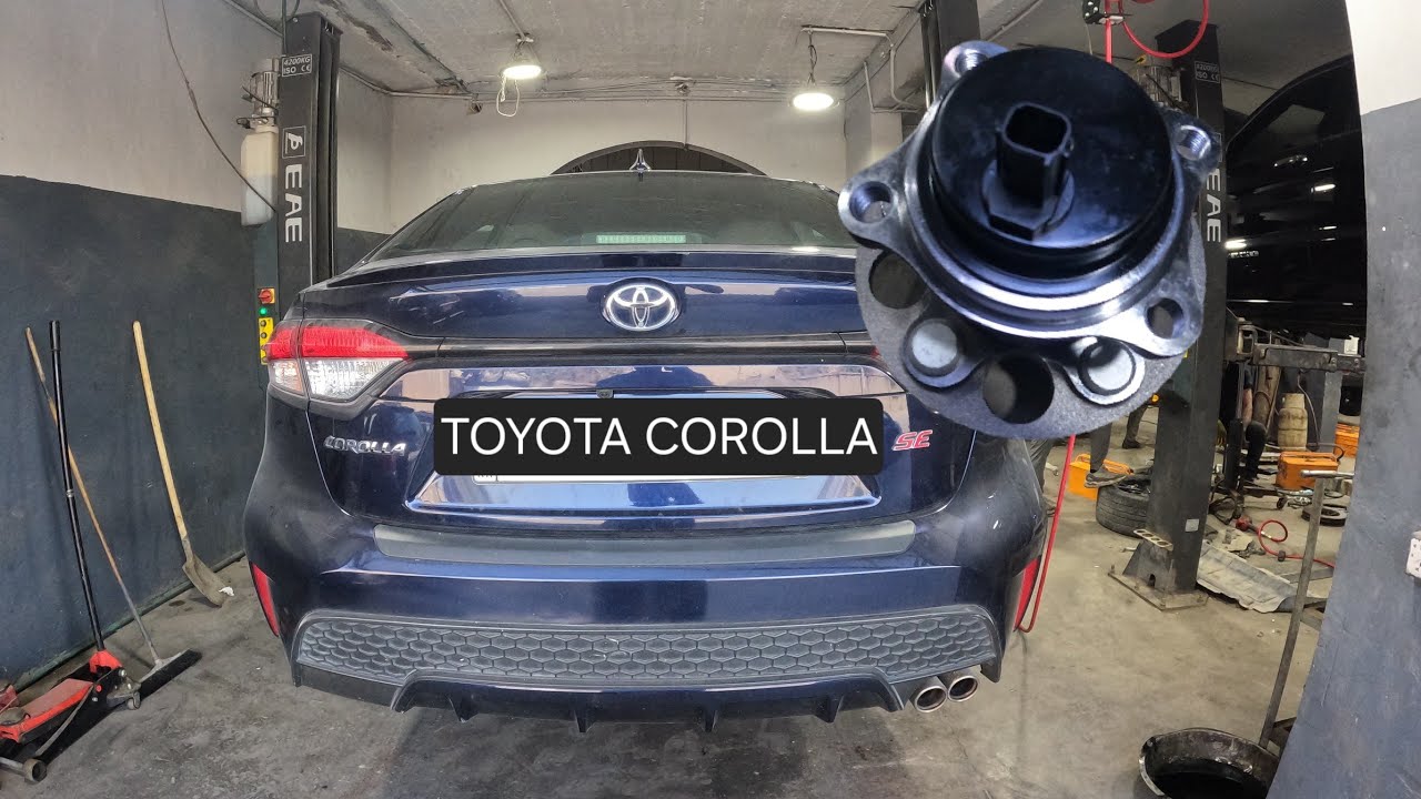 how to replace rear wheel bearing ... toyota corolla 2020-2024