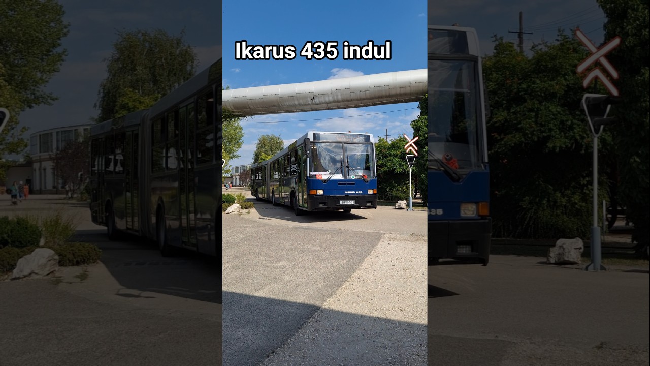 Ikarus 435 indul V10-es j&aacute;ratk&eacute;nt #bkk #bkv #busz #ikarus #travel