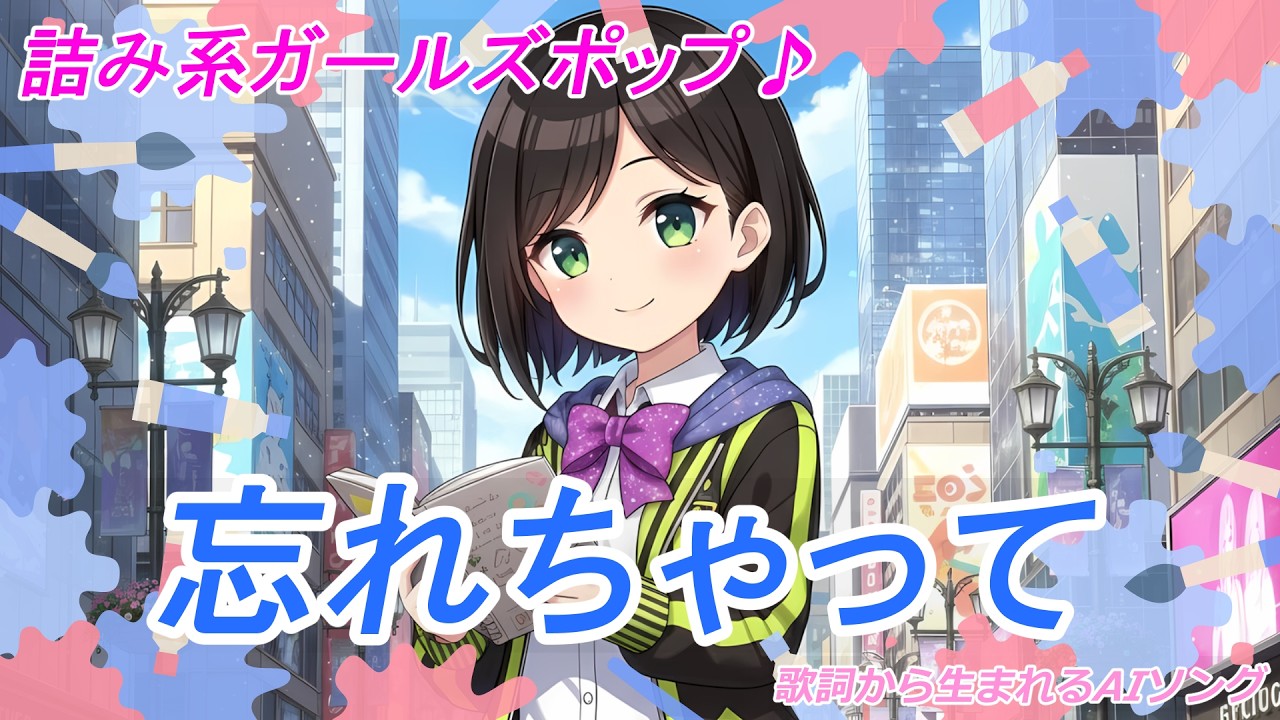 忘れちゃって｜詰み系ガールズポップ【歌詞から生まれるAIオリジナル曲】