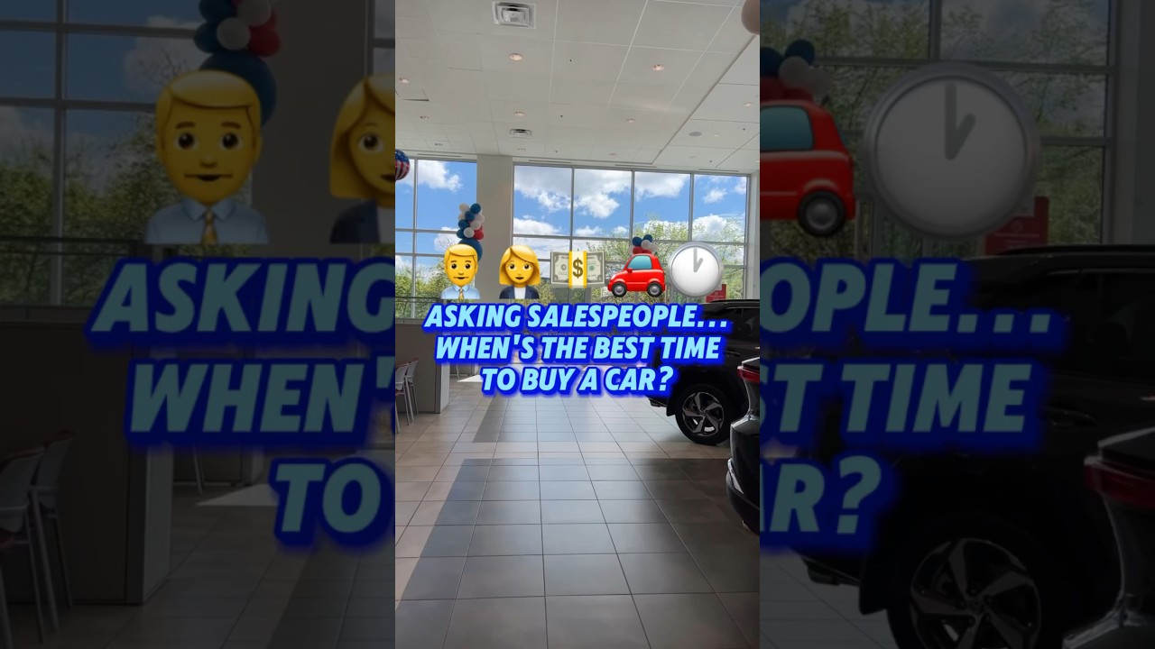 When is the BEST time to buy a car? #carsales
